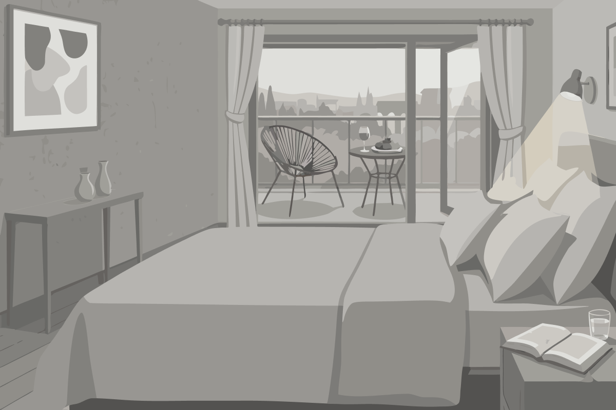 Queen Room with Bath Tub - Disability Access